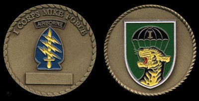 Special Forces Mike Force I CORPS Challenge Coin with Tiger