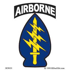 Special Forces SSI Airborne Tab Decal – MACV-SOG