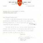 Birthday Letter from Donald Blackburn SOG