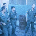 Party on 31 Oct 1968 at FOB 2. think the guy talking is SFC Dennison??? not sure of the names.