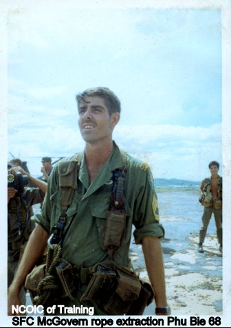 SFC McGovern Phu Bia in 1968 of rope extraction