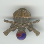 Original United Nations Airborne Infantry Badge. This was established by Col. Vanderpool. These were all numbered. This one is number 467 Paul Christensen Collection