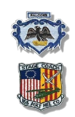 155th Assault Helicopter Company (AHC) “Stagecoach & Falcons”