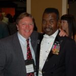 With my buddy, Melvin Hill. Team Leader for the first HALO jump mission in Vietnam. Special Operations Reunion, Oct. 23-27, 2012. Las Vegas, Nevada