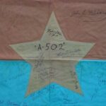 I captured this Vietcong flag out of an enemy rucksack, It's now in a museum. A few of the A-502 team members signed it. 1969, Nha Trang, Vietnam