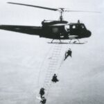 Ridding ladders, high above the ground. Over 4000' plus up...