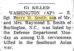 SSG Perry “Smitty” Monroe Smith