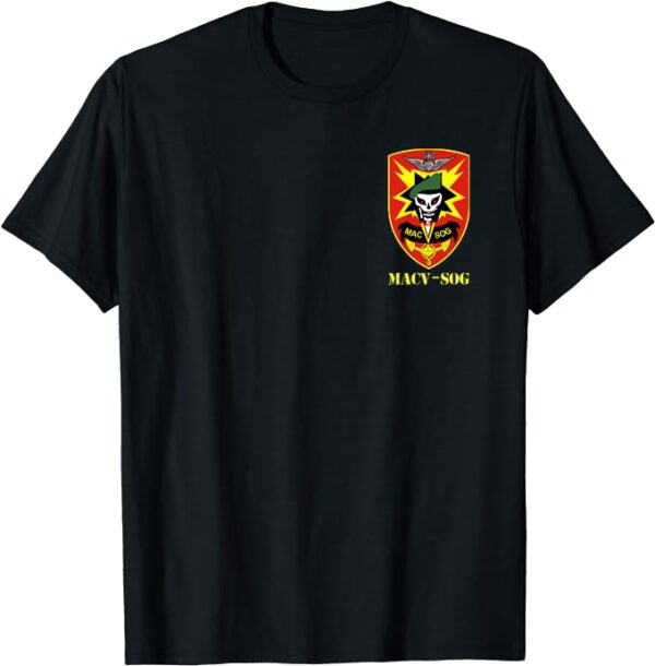 MACV-SOG Army Unit Small Patch Full Color Vietnam Veteran T-Shirt