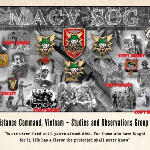 MACV-SOG all metal Sign 12 x 15-1/2 Limited Edition Print. Numbered SOG MACVSOG