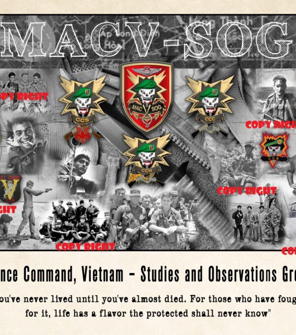 MACV-SOG all metal Sign 12 x 15-1/2 Limited Edition Print. Numbered SOG MACVSOG
