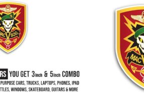 2 (Pieces) 3" and 5" MACV SOG Sticker