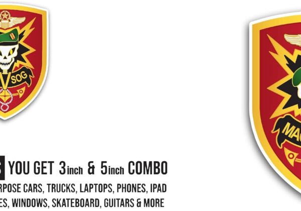 2 (Pieces) 3" and 5" MACV SOG Sticker
