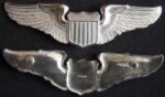 US Air Force Pilot Wing Sterling Silver Current Design 3"