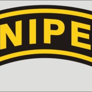 Mylar Decal - Sniper Arch 7.25 x3.5