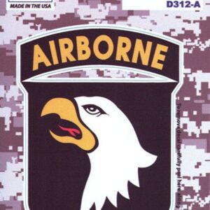 Sticker - 101st Airborne Combat Service Identification Badge 2.75 x 3.75