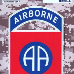 Sticker - 82nd Airborne Combat Service Identification Badge 2.75 x 3.75