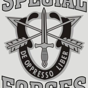 Mylar Decal - Special Forces Unit Crest 3.5 x 4.5