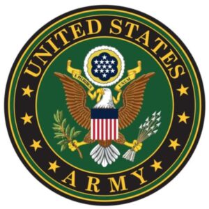 Sticker - United States Army Crest 3.75 Round Outdoor Tuff