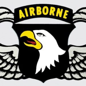 Mylar Decal - 101st Airborne with Wings 5.25 x 2.75