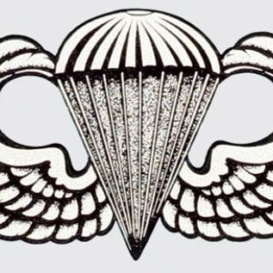 Mylar Decal - Basic Parachutist Badge 4 x 2.5