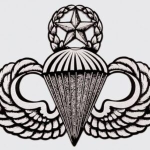 Mylar Decal - Master Parachutist Badge 4 x 3.5