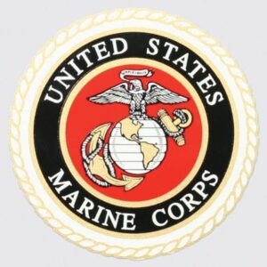 Mylar Decal - United States Marine Corps Crest 4 x 4
