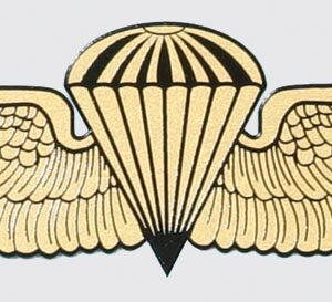 Mylar Decal - Parachutist (Navy and Marine Corps) 5.25 x 2