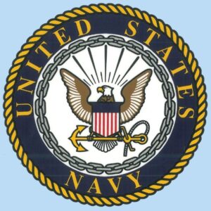 Mylar Decal - United States Navy Crest 4.25 x 4.25