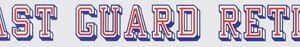 Mylar Decal - Coast Guard Retired 20.5 x 1.5 Window Strip