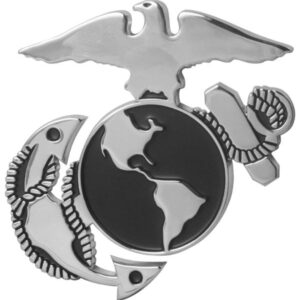 USMC Auto Emblem - Eagle Globe and Anchor (Silver)