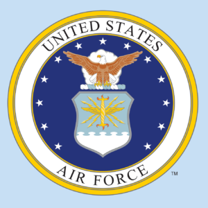 Mylar Decal - United States Air Force Emblem 4.375 x 4.375