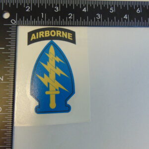 Special Forces SSI with Black Airborne Tab 3" Decal