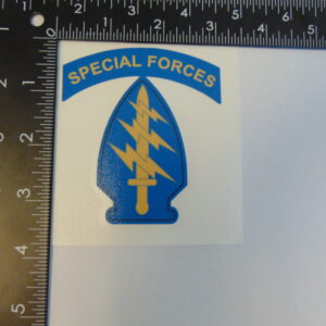 Special Forces SSI with Blue Airborne Tab 3" Decal