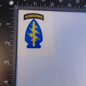 Special Forces SSI with Black Airborne Tab 2" Decal