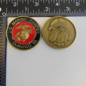 USMC Marine CORPS Quantico Challenge Coin C-206