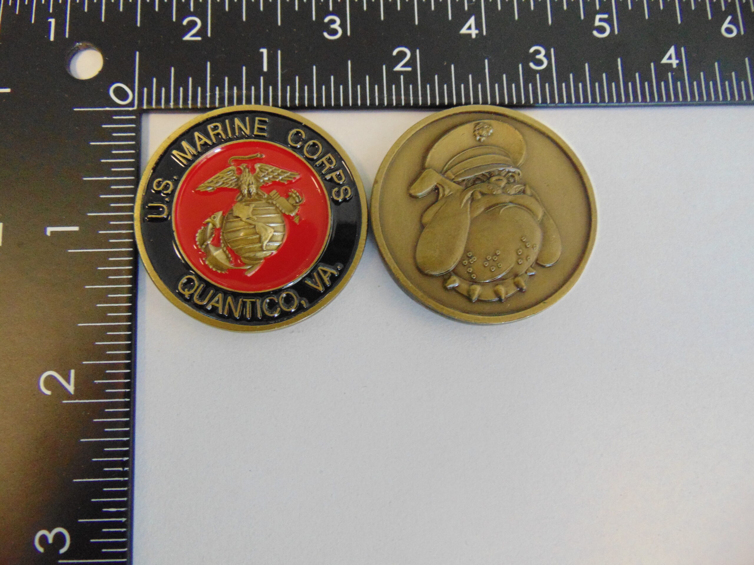 USMC Marine CORPS Quantico Challenge Coin C-206 USMC Marine CORPS Quantico Challenge Coin C-206