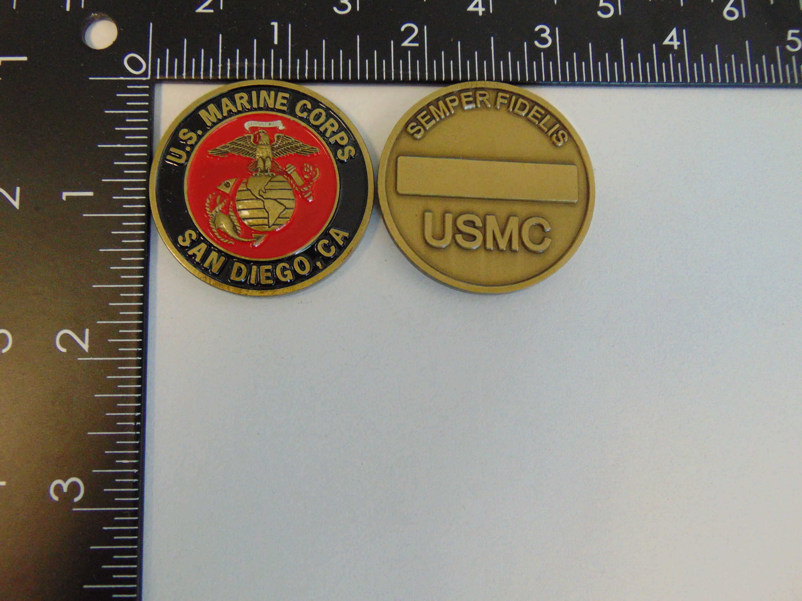 USMC Marine CORPS San Diego Challenge Coin C-207 USMC Marine CORPS San Diego Challenge Coin C-207