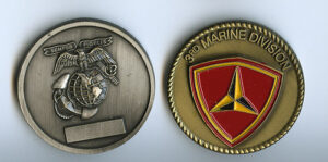 Marine CORP USMC Police Challenge Coin - New Logo.