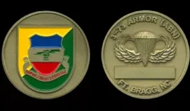 3-73rd Airborne Armor Challenge Coin