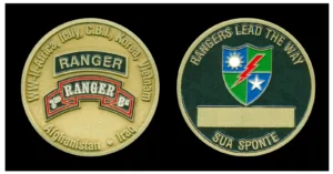 US Army 3rd Ranger Bn Challenge Coin 3/75 RGR Sua Sponte