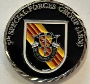 5th Special Forces Group US Army 5th SF Group Diamond Cut Challenge Coin C-82