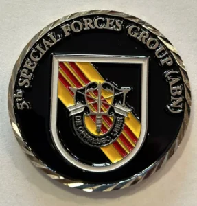 5th Special Forces Group US Army 5th SF Group Diamond Cut Challenge Coin C-82