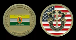 US Army Special Forces SFQC Pineland Robin Sage Challenge Coin
