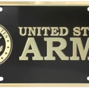 United States Army Crest Embossed Metal License Plate