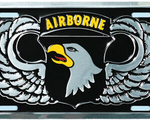 101st Airborne Division Wings Embossed Metal License Plate