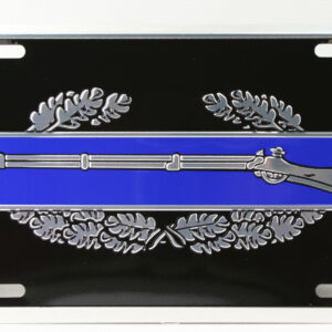Combat Infantry Badge Embossed Metal License Plate