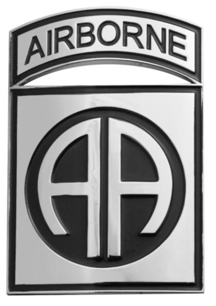 Auto Emblem - 82nd Airborne Combat Service Identification Badge Auto Emblem - 82nd Airborne Combat Service Identification Badge