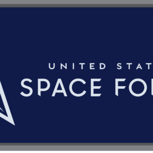 United States Space Force with Space Force Symbol Embossed Metal License Plate