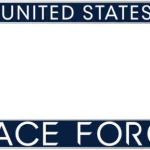 United States Space Force Chrome License Plate Frame