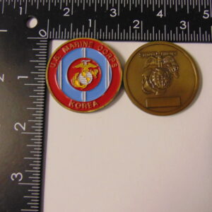 USMC Marine CORPS Korea Challenge Coin
